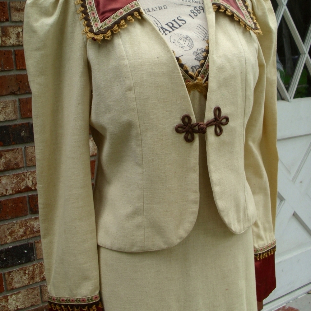 Gunne Sax by Jessica Dress Dress Set. - Picture 6 of 12